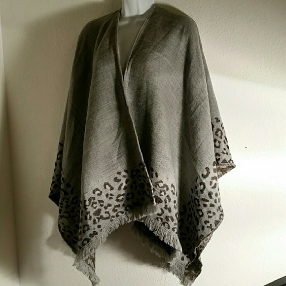 David and Young Jackets & Blazers - David and Young Animal Print Poncho. 0